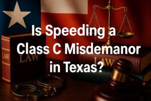 Is Speeding a Class C Misdemeanor in Texas?